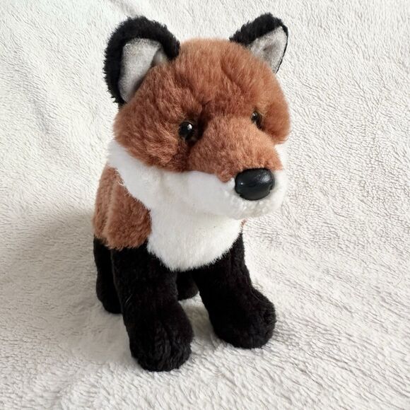 Douglas Cuddle Toys Bushy Red Fox Plush Stuffed Animal 9” Standing - Picture 1 of 7